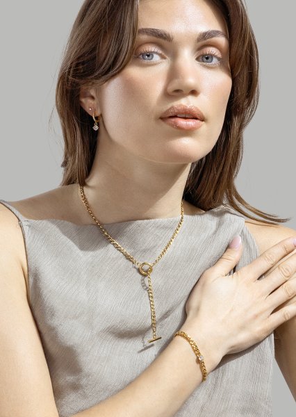 Ørepynt Celeste Drops - 18k Gullbelagt