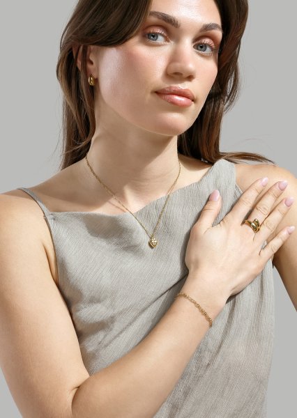 Ring Bold Drops - 18k gullbelagt