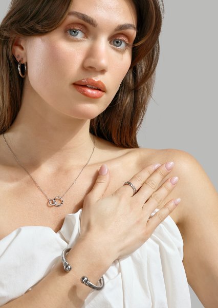 Ring Raw Texture - Silver Plated