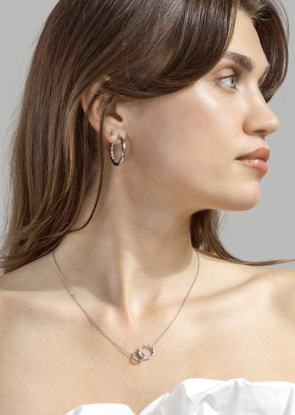 Ring Raw Texture - Silver Plated