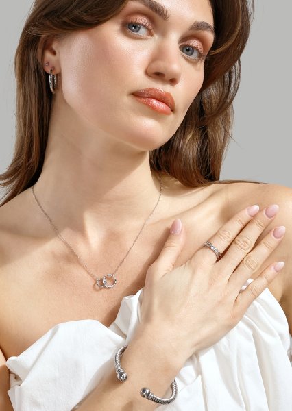 Ring Raw Texture - Silver Plated