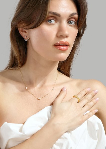 Ring Crystal Shimmer - 18k gullbelagt