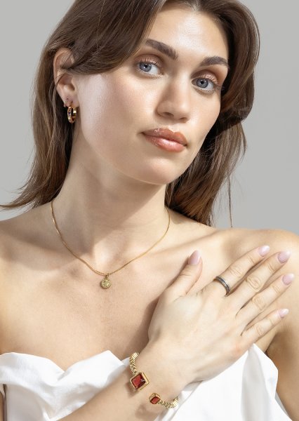 Armbånd Rose- 18k Gullbelagt