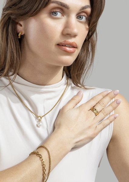 Armbånd Anchor – 18k Gullbelagt