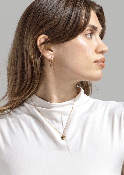 Halskjede Heartbeat- 18k Gold Plated