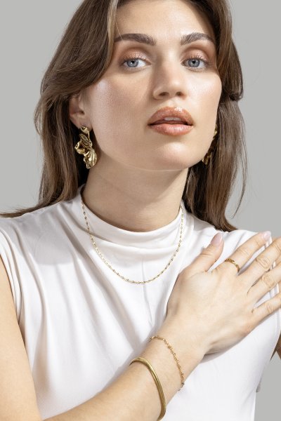 Liora Øredobber – 18k Gold Plated