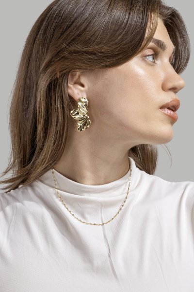 Liora Øredobber – 18k Gold Plated