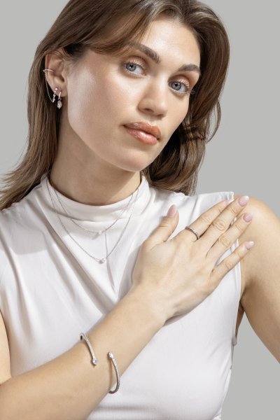 Halskjede Pearl Grace – Silver Plated