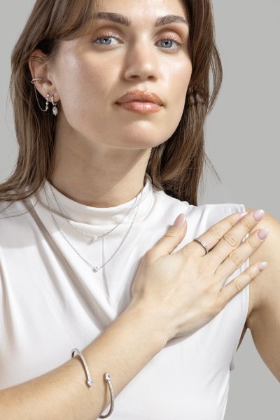 Halskjede Pearl Grace – Silver Plated