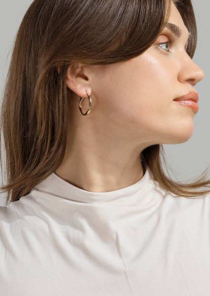 Ring Swirl - 18k gullbelagt