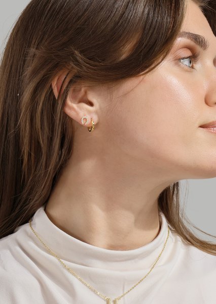 Øredobb Golden Hoof - 18k Gullbelagt