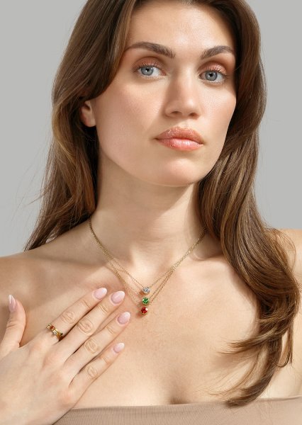 Trinity Prisma Ring - 18k Gullbelagt