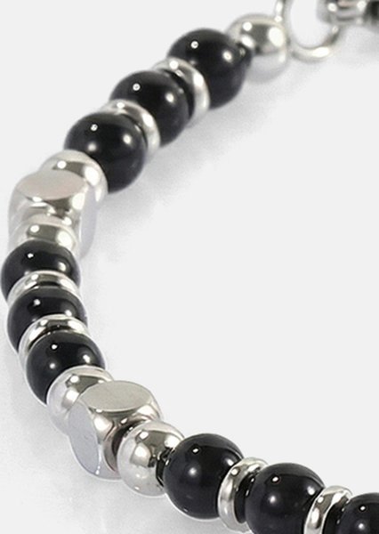 Perlearmbånd Obsidian Crest
