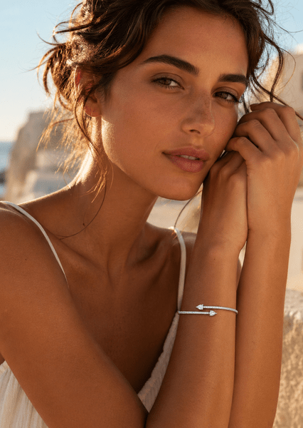 Armbånd Lumière Spark Stack - Silver Plated