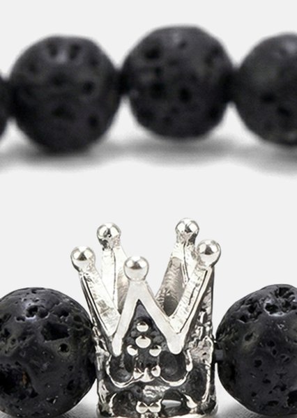 Perlearmbånd Lava Crown