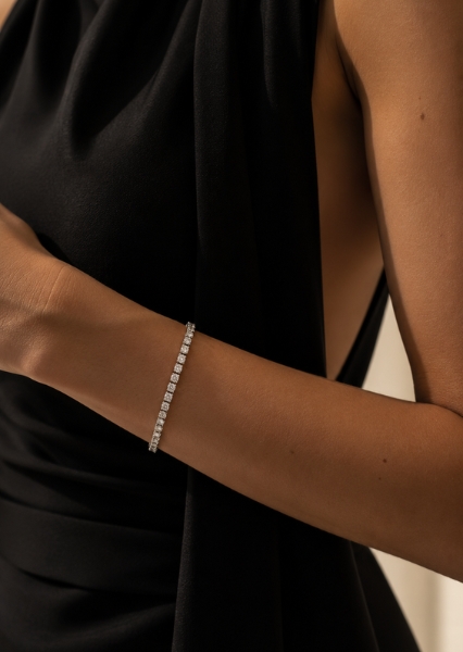 Armbånd Gloria Band 3 mm - Sølvbelagt