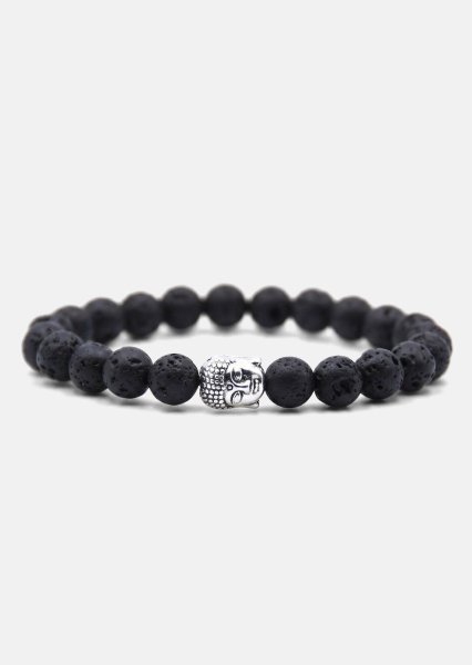 Perlearmbånd Obsidian Aura