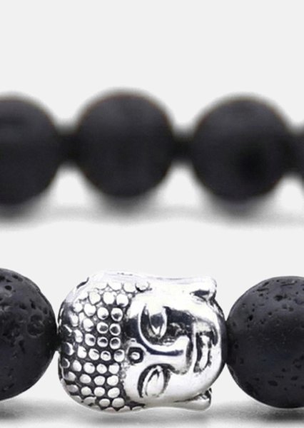 Perlearmbånd Obsidian Aura