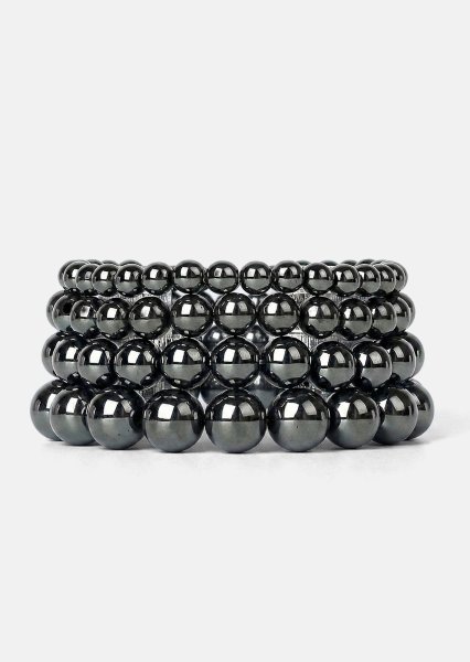 Perlearmbånd Obsidian Flow