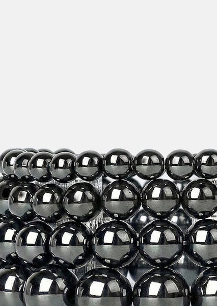 Perlearmbånd Obsidian Flow
