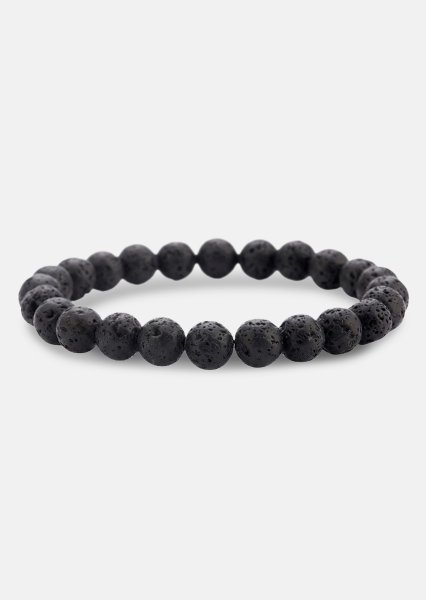 Perlearmbånd Obsidian Thread
