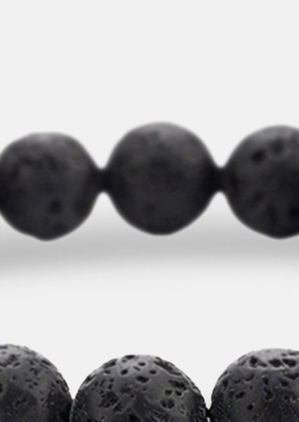 Perlearmbånd Obsidian Thread