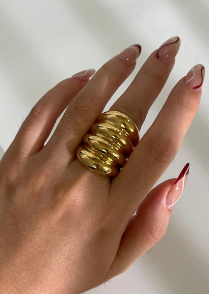Ring Sorelia – 18k gullbelagt