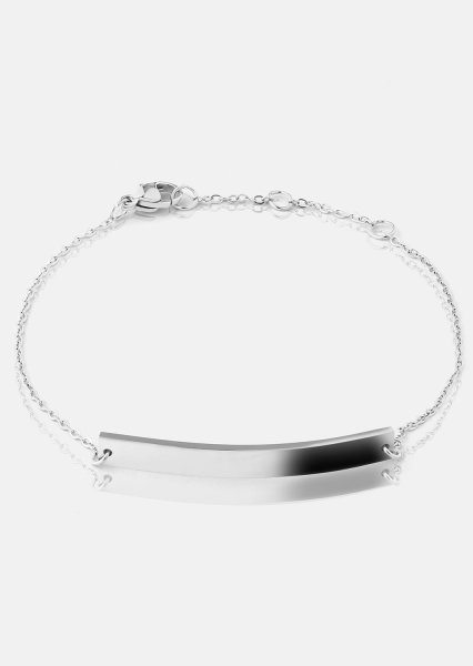 Armbånd Sleek Elegance - Sølvbelagt