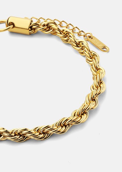 Armbånd Twistad Elegans - 18k Gullbelagt