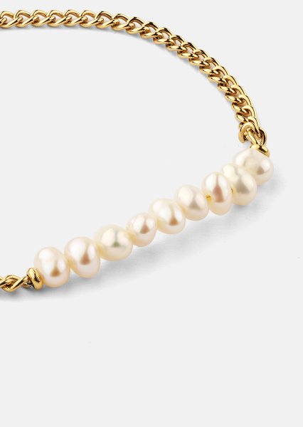Armbånd Golden Pearl Chain - 18k Gold Plated