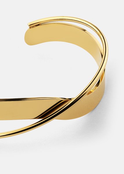 Armbånd Twist Cuff - 18k Gold Plated