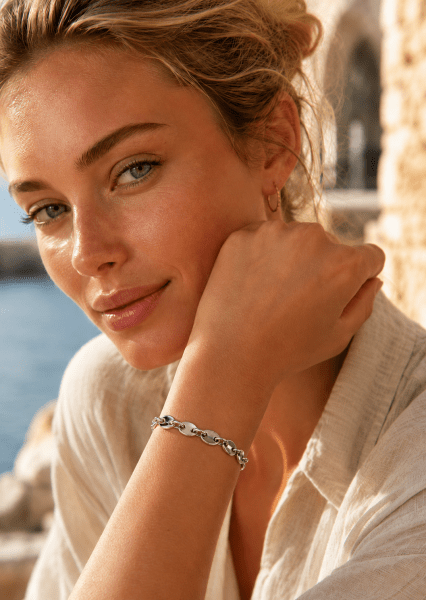 Armbånd Bold Chain – Sølvbelagt