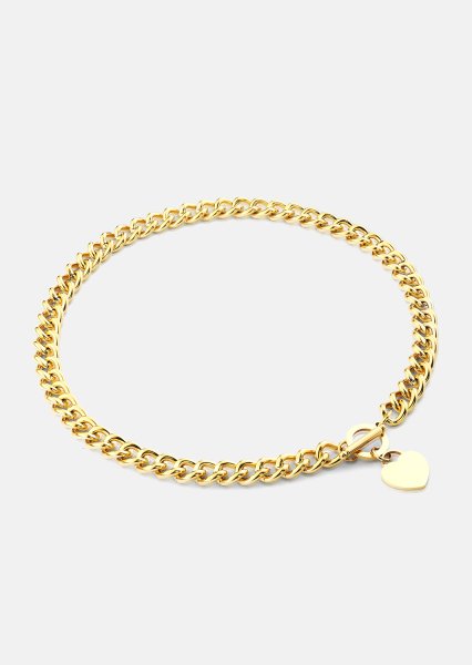 Luxe Circle Charm Necklace - 18k Gold Plated
