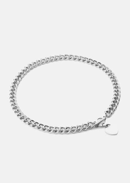 Luxe Circle Charm Necklace - Silver Plated