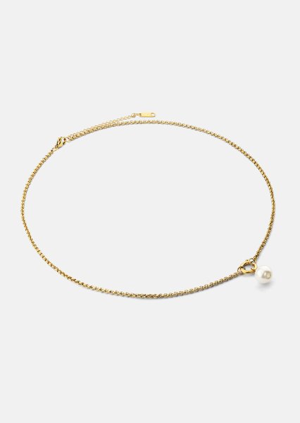 Halskjede Opal Circle Necklace- 18k Gullbelagt