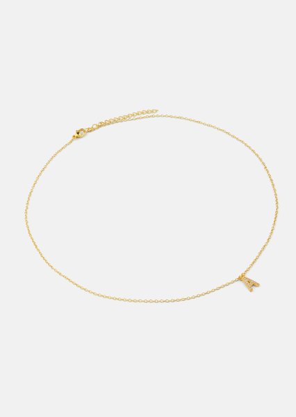 Halskjede Initial Letters A-N – 18k Gold Plated