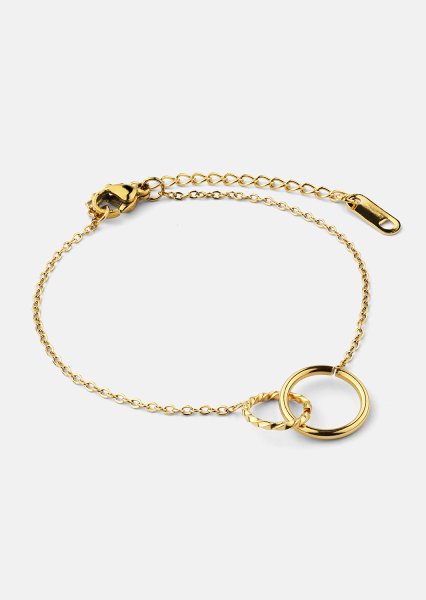 Armbånd Duo Rings - 18k Gullbelagt