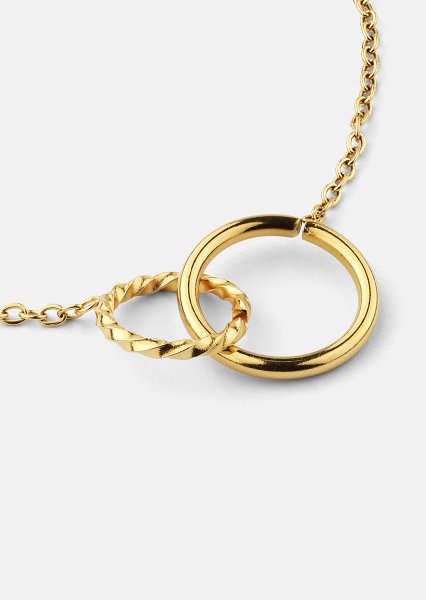 Armbånd Duo Rings - 18k Gullbelagt