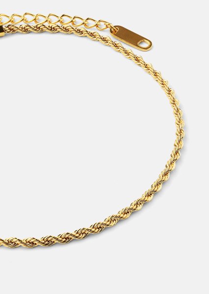 Armbånd Rope – 18k Gullbelagt