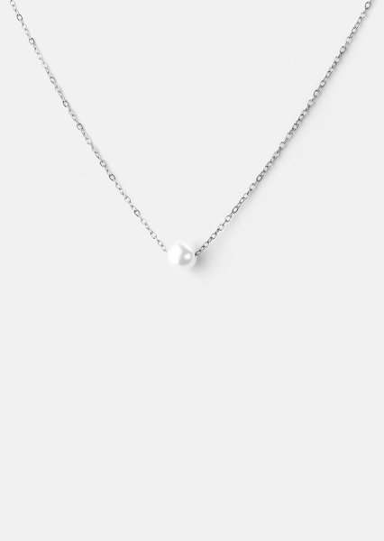 Halskjede Mini Pearl - Sølvbelagt