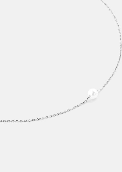 Halskjede Mini Pearl - Sølvbelagt