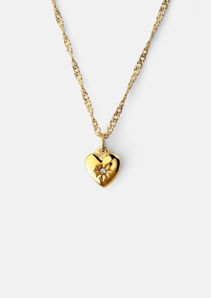 Halskjede Heartshine – 18k Gullbelagt