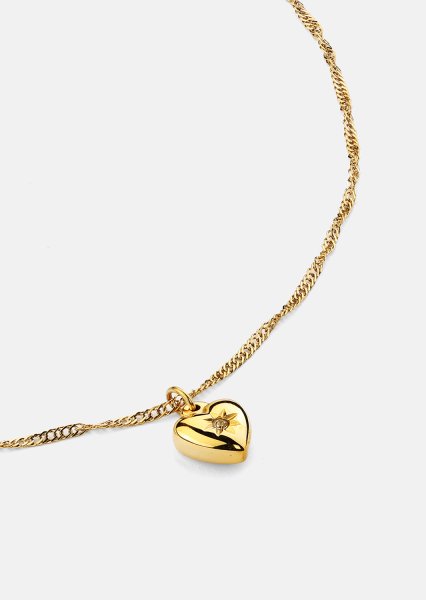 Halskjede Heartshine – 18k Gullbelagt