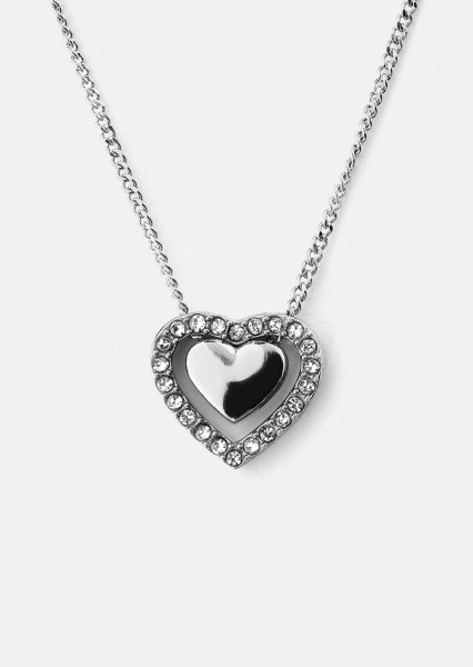 Halskjede Heart Glow – Sølvbelagt