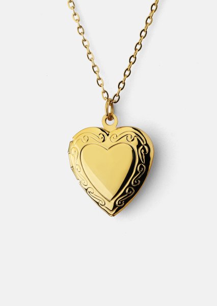 Halskjede Golden Heart big - 18k Gold Plated