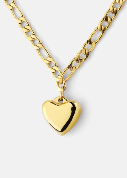 Halskjede Heart of Gold – 18k Gullbelagt