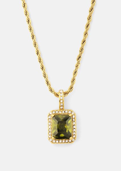 Halskjede Green Luxe - 18k Gold Plated