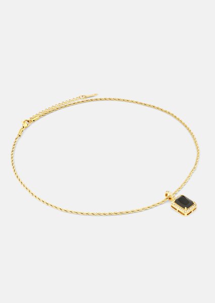 Halskjede Black Luxe - 18k Gold Plated