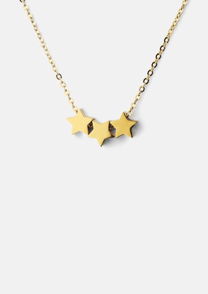 Halskjede Stjärntrio – 18k Gold Plated