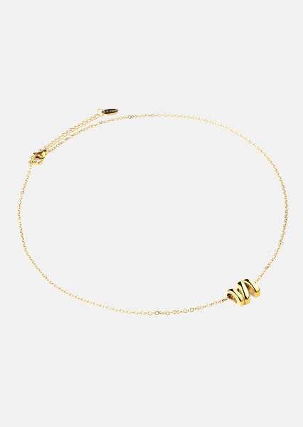 Halskjede W-Twist – 18k Gullbelagt